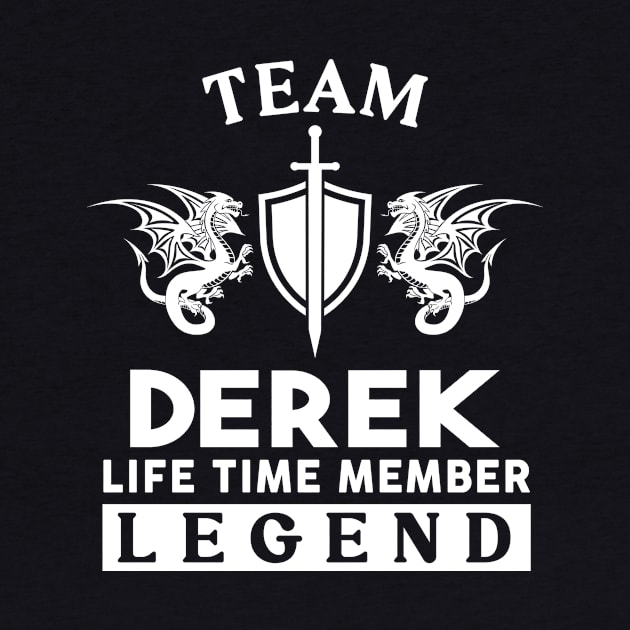 Derek Name T Shirt - Derek Life Time Member Legend Gift Item Tee by unendurableslemp118